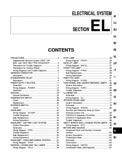 NISSAN Almera Tino Electrical System - pag. 640